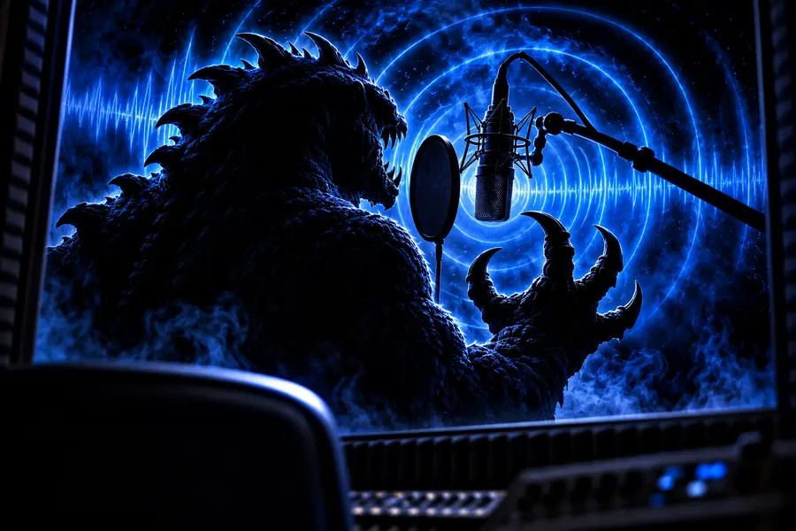 Illustrative monster voice scene concept