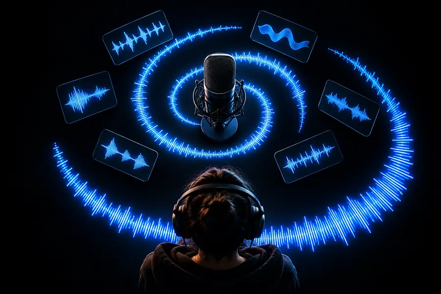Illustration accompanying a free-first voice-making guide